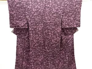 大正ロマン　抽象模様手織り紬着物